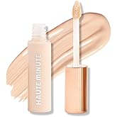 Haute Minute Makeup Mini Skin Caring Concealer, Cover Dark Circles Medium to Full Coverage - Hydrating & Long-Lasting Liquid Concealer, Vitamin E & C, Arnica, Hyaluronic Acid, Caffeine - Porcelain