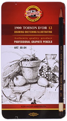 Koh-i-noor toison d or 8b-8h graphite pencil (pack of 12)