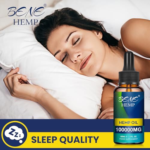 High Strength 100000mg Natural Oil, Premium Quality, Rich in Omega 3-6-9, Vitamin C & E, 100% Vegan, Non-GMO (60 ml (Pack of 1))