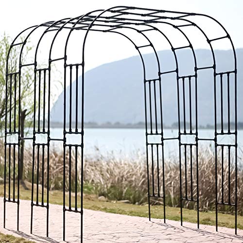 SXNYC Rosenbogen, Rosenbogen Aus Metall, Rosenbogen Rankhilfe, Stereoscopic Metall Garden Arch Arbor Gartenlaube… – Bild 8