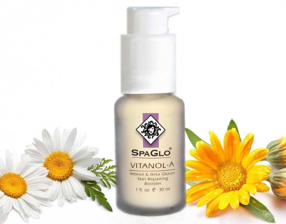 SpaGlo VITANOL A - 1 oz - Retinol A Serum, an encapsulated system of Retinol A, Vitamin C, Beta Glucans and Amino Acids, Boost your skin's ability to repair damage.