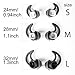 Zotech 3 Pair Double Flange Silicone Earbuds EarTips Eargel for Bose QC30 QuietControl 30 QC20 SIE2 IE3 Soundsport Wireless Earphones (Medium)thumb 4