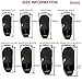 Water Sports Skin Shoes Adult Kids Slip On Aqua Barefoot Beach Socks Surf Pool Durable Outsole (US M:9.5-10, W:10.5-11, Navy)