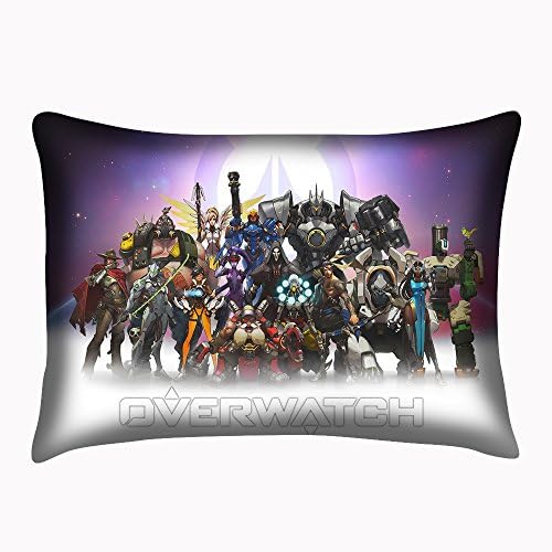 Overwatch Pillowcase OW All Members Pillow Case Cushion Cover Twin Sides Pillowslip 20x30 Inch