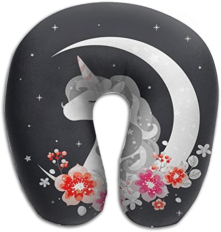 GDUTB17 U-shaped Memory Foam Unicorn Neck Pillow Soft Travel Pillow Airplane Car Office Pillow For Adult And Kids