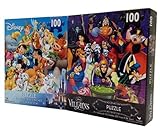 Disney Villains and Heroes Set of (2) 100 Piece Puzzles