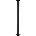 Senmit Stainless Steel Square Fence Post for Deck Cable Railing System, Flat Top Down to Stair Post 36"x2"x2" Pre-Drilled, Matte Black