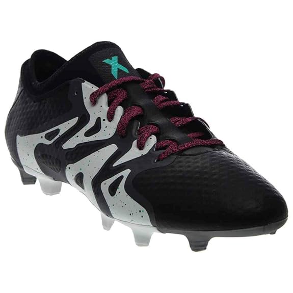 adidas Men's X 15+ Primeknit FG/AG Black/Shock Mint/White Sneaker 6.5 D (M)