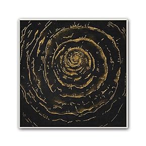Framed Canvas Wall Art Abstract Circle Canvas Prints Home Artwork Decoration for Living Room,Bedroom - 16x16 inches