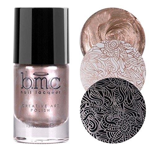 Maniology (formerly bmc) Snowflake Waltz Collection: Magic Hour - Champagne Pink Gold Shimmer Creative Art Stamping Polish Maniology (formerly bmc) Snowflake Waltz Collection: Magic Hour - Champagne Pink Gold Shimmer Creative Art Stamping Polish