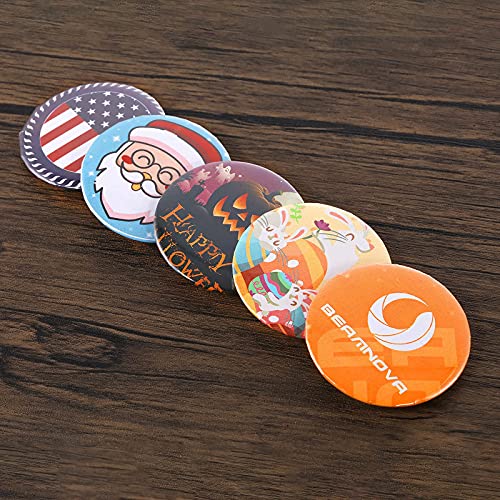 BEAMNOVA Button Maker Machine DIY Round Pin Maker Kit, 75mm / 2.95 in