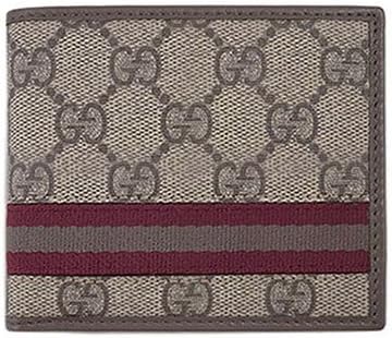 Amazon グッチ グッチ 財布 メンズ Gucci 二つ折り 札入れ ウェビング カーキブラウンxボルドー Ggプラスベージュxカーキブラウン 9793 並行輸入品 シューズ バッグ
