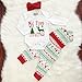 4Pcs My First Christmas Long Sleeve Clothing Toddler Baby Boys Girls Outfits Deer Letter Print Rompers Clothes Set(0-6 Months)