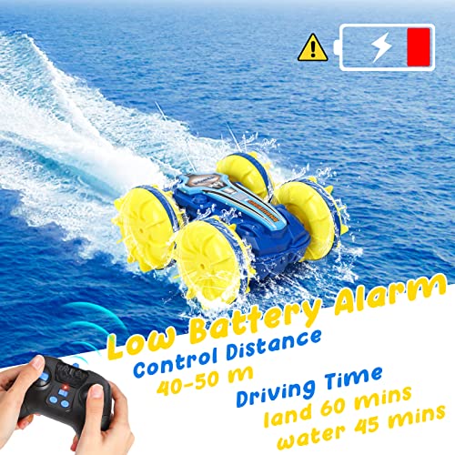 Acekid 2 Pack Amphibious Remote Control Cars for Boys 512, 4WD 2.4GHz