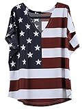 OMONSIM Fourth Of July T shirt Patriotic T-Shirt American Flag T Shirt Independence Day Tee …