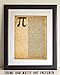 Pi Digits 11x14 Unframed Print – Pi Symbol Wall Art for Classroom or Math Department, Home Office, Study, Dorm Room or Library – Minimalist Mathematical Design for Teachers, Students