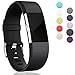 Maledan Replacement Bands for Fitbit Charge 2, Black, Small