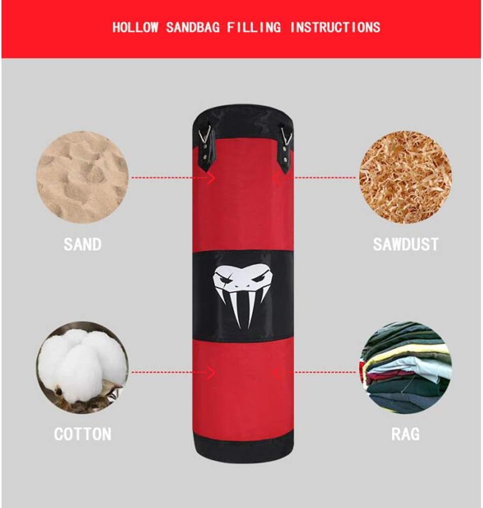 SOTF Hanging Punching Bag Fitness Muscle Training MMA Boxing Sandbag Without Filler : Sports & Outdoors