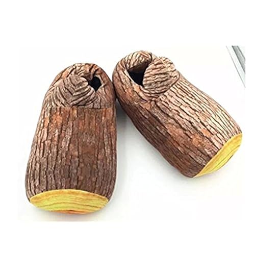 Skyseen Creative Stump Shape Adventure Slippers Bigfoot Cotton Slippers Floor Carpet Slippers Clothing, Shoes & Jewelry, Women, Shoes, Slippers