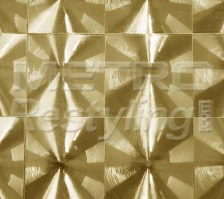 Metro Gold Mirror Lense Graphic, Craft, Cricut &amp; Sign Vinyl Decal Adhesive-Backed Sticker Film 12"x12"