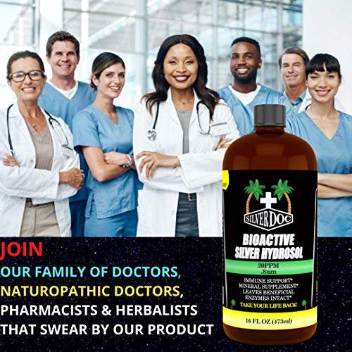 32 oz Total, Silver Doc Colloidal Silver Hydrosol Mineral Supplement