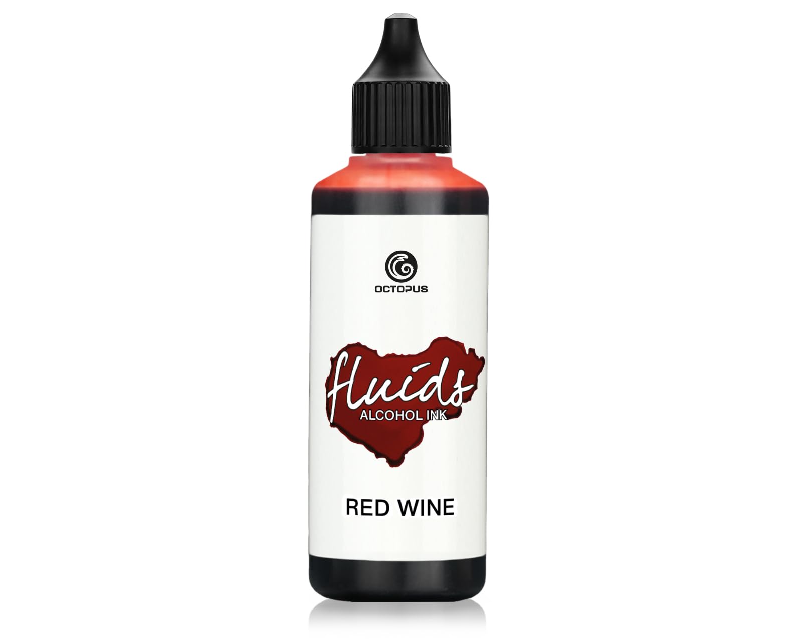 100 ml Fluids Alcohol Ink RED Wine for Fluid Art and Resin, red