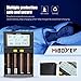 Universal Smart Battery Charger Intelligent 4 Slot LCD Display Miboxer Rechargeable Batteries Charging 18650 AA C 26650 18490 18350 17670 RCR123 14500 Li-ion Ni-MH Ni-CD 18650 Battery Charger