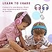 Kids Headphones, Jelly Comb Foldable Wired Over-Ear Headphones for Children with Music Sharing Function, 94dB Volume Limited, 3.5mm Audio Jack – Pinkthumb 3