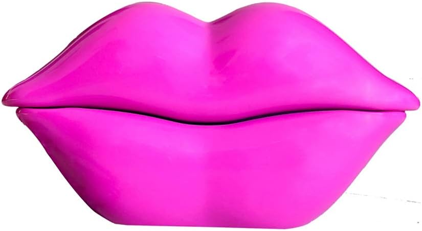 TelPal Corded Lips Telephones Land Line Rose Pink Home Telephones Sexy Mouth Shape Wired Phone for Home,Office,Shops & Art Decor Cute Real Working Cartoon Telephone for Play Novelty Gift for Girls - Image 3