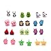 Cute Resin Girls Stud Earrings Summer Animals Fruit Earring Sets (12 Style)