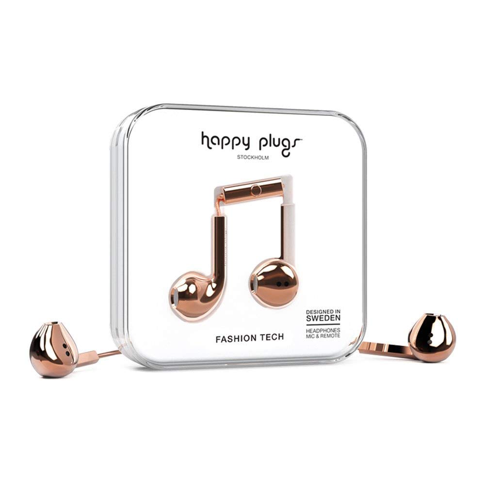 Happy Plugs Earbud Plus Headphone - Rose Gold