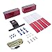 Wellmax 12V LED Trailer Lights Kit, Attachable tail lights for RV, marine, boat, trailer, camper, Low Profile Submersible and waterproof