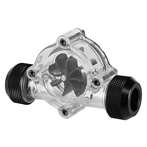 Vbestlife-Indicador-de-Flujo-Bitspower-de-Metal-H1-4-Rosca-G1-4-para-PC-Impulsores-de-Enfriamiento-de-Agua-8Negro