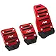 SZSS-CAR 3pcs Nonslip Car Pedal Pads Auto Sports Gas Fuel Petrol Clutch Brake Pad Cover Foot Pedals Rest Plate Kits For Honda,Toyota, VW, Mazada,Porsche, Lexus,Renault.