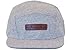 Skyed Apparel Premium 5 Panel Highland Gray Wool Camper Hat with Genuine Leather Strap