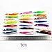 Easy Catch 50PCS 9CM Luminous Mixed Soft Squid Skirts Lures Octopus Trolling Hoochies