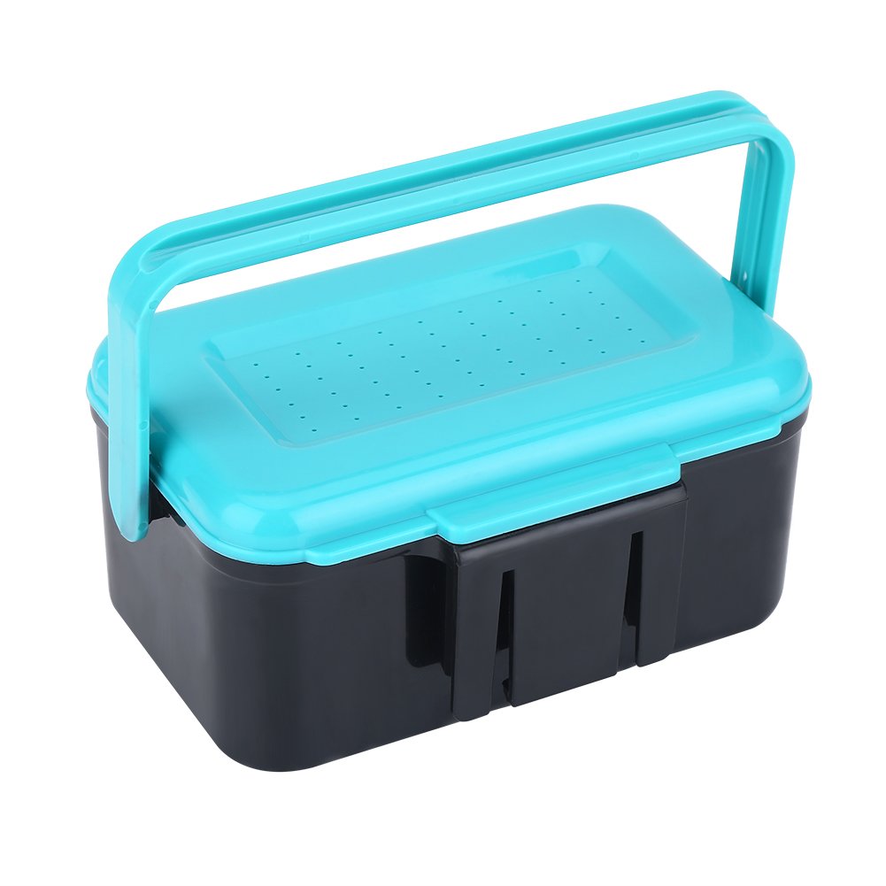 Alomejor Fishing Bait Box Case Fishing Accessories Waterproof Plastic Storage Containers