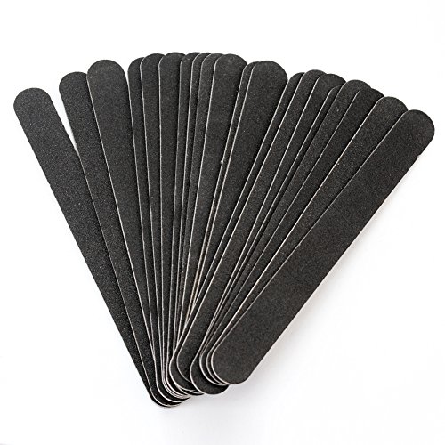 20Pcs Useful Double Sided Black Sanding Nail Files Professional Manicure Tool