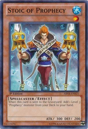 Yu-Gi-Oh! - Stoic of Prophecy (ABYR-EN021) - Abyss Rising - 1st Edition - Common