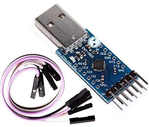 TECNOIOT CP2104 USB to RS232 TTL UART 6PIN Connector Module Serial Converter
