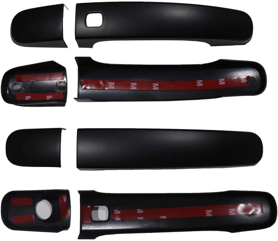JHCHAN 2011-2022 Door Handle Protectors for Ford Ranger Wildtrak Accessories T6 T7 T8 Raptor XL XLS Limited Everest Door Handle Cover Scratch Guard with Smart Keyhole Matte Black 4PCS - Image 5