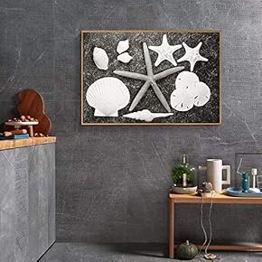 Floating Framed for Living Room Bedroom Black and...