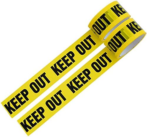 パッキングテープ バリケード テープ Keep Out 幅4 7cmｘ長さ25m 2巻セット フィルム