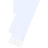 S.H. Churchill & Co. 100% Silk Formal Scarf for Men – Luxury Tuxedo & Black Tie Accessory with Hand-Tied Fringe