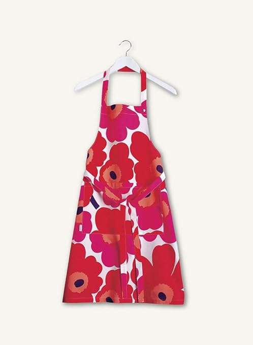 Amazon マリメッコ Marimekko ピエニウニッコ Pieni Unikko 001 エプロン 85 84cm レッド エプロン オンライン通販
