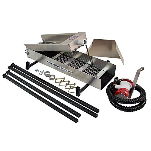 Sluice and Highbanker Combo with Stand, Hopper Flare, Pump - Gold Mining Equipment