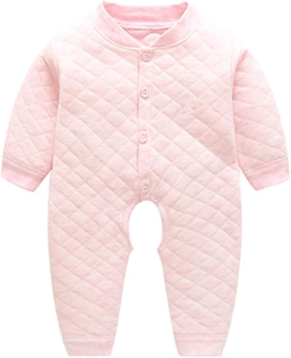 Amazon Co Jp 長袖 赤ちゃんパジャマ新生児クライミングスーツ 秋と冬 赤ちゃん 暖かい ワンピース 服 コットンロンパー 0 1歳の子供のための 服 ファッション小物