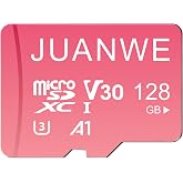 JUANWE 128GB Micro SD Card 128GB TF Card with Adapter | microSDXC Memory Card for Camera, Drone, U3, A1, V30, 4K UHD, UHS-I, SD Card for cameras, dash cams, tablets, phones