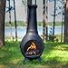 Prairie Cast Iron Chiminea in Charcoal.