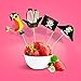 iMagitek 40 Pcs Pirate Cupcake Toppers Decorations for Boy's Birthday Party, Baby Shower, Baby First Birthday Party, Halloween Decorations